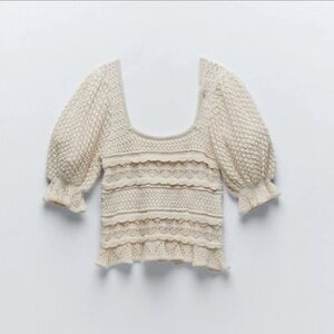 Zara Textured Women's Knit Top